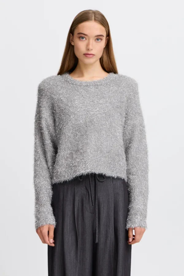 Ichi Jumpers & Cardigans<Lizzie Metallic Jumper