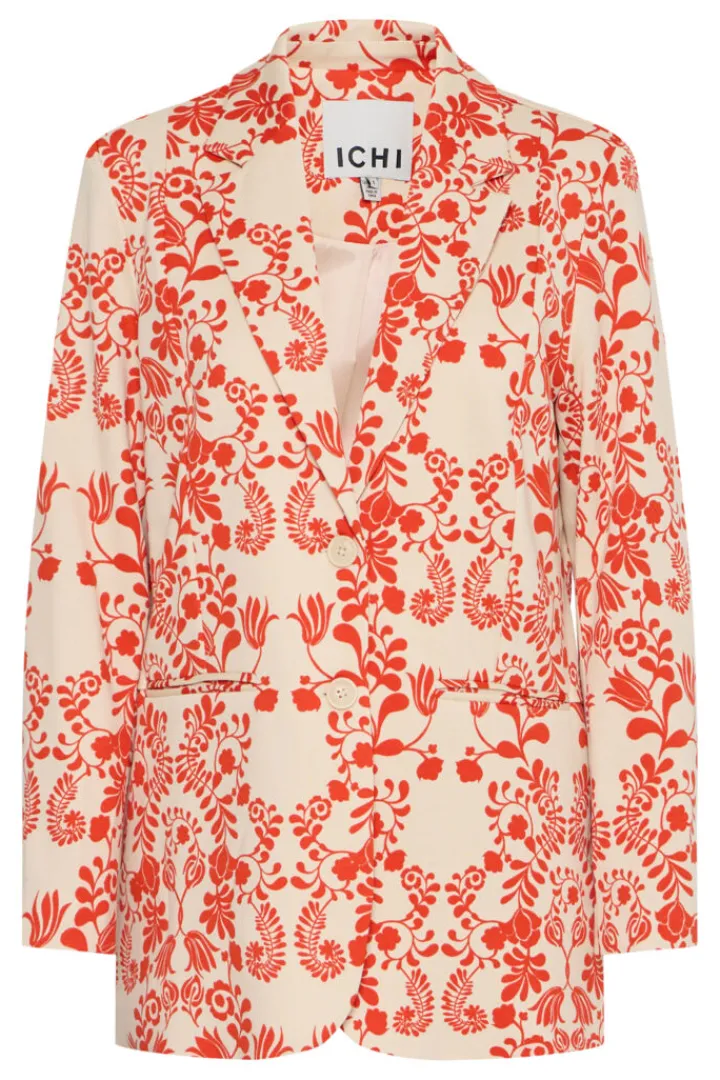 lizzy_blazer_fiesta_flowe_2.webp Ichi Jackets | Coats<Lizzy Blazer (Fiesta Flower)