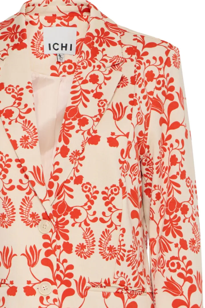 lizzy_blazer_fiesta_flowe_4.webp Ichi Jackets | Coats<Lizzy Blazer (Fiesta Flower)