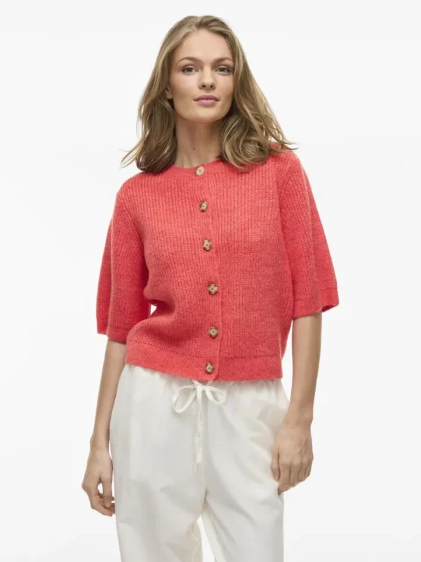 Vila Jumpers & Cardigans<Lola Short Sleeve Cardigan (Dubarry)