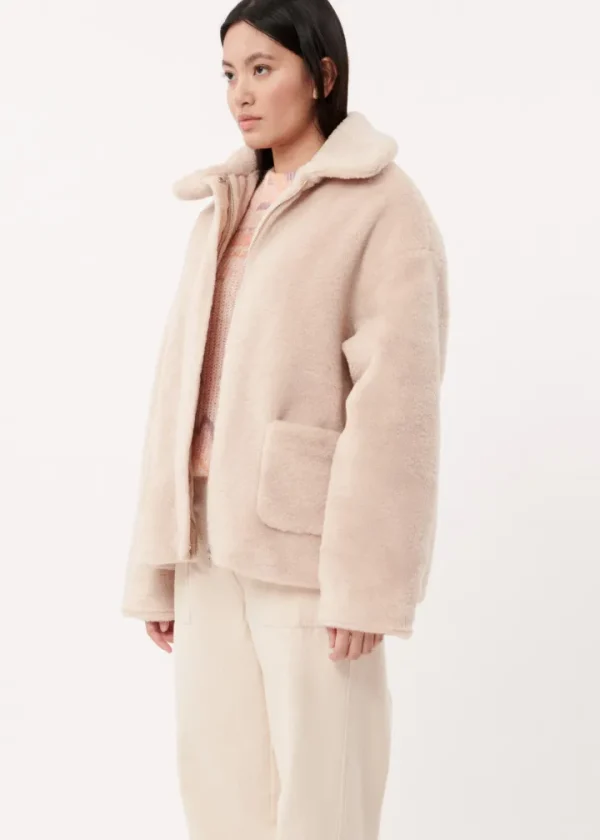 Frnch Coats<Lonnie Faux Fur Coat (Cream)