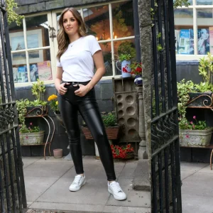 Rant & Rave Jeans<Lorraine Leather Jean | Regular Leg (Black)