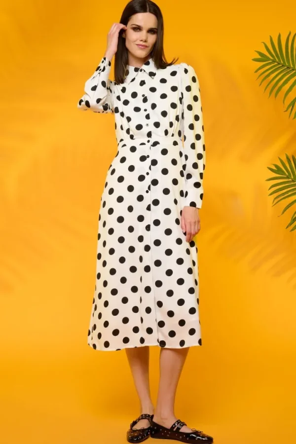 Minueto Dresses<Los Angeles Dress (White/Black)