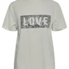 Pieces T-Shirts<Love Tee (Cloud Dancer)