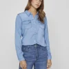 Vila Shirts & Blouses<Luca Denim Shirt (Medium Blue)