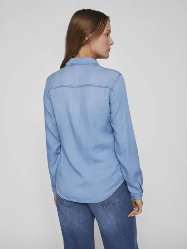 Vila Shirts & Blouses<Luca Denim Shirt (Medium Blue)