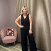 Vila Pants | Co-Ords<Lucea High Waisted Wide Leg Pants (Black)