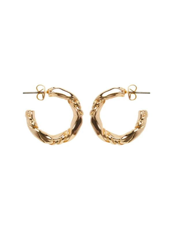Pieces Jewellery<LULU HOOP EARRINGS (GOLD)