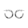 Pieces Jewellery<LULU HOOP EARRINGS (SILVER)