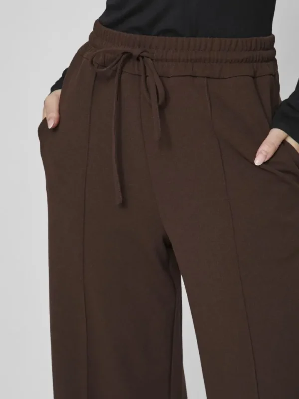 Vila Pants<Luna Wide Leg Pants (Coffee Bean)