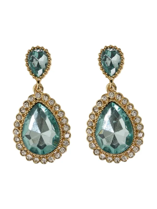 Vila Jewellery<MACY DROP EARRINGS (GREEN)