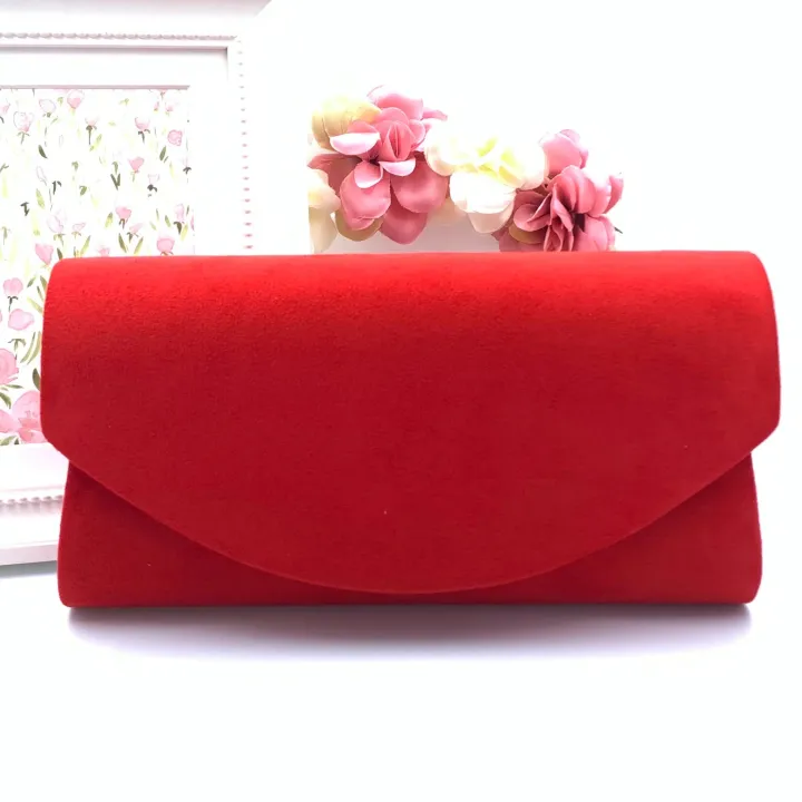 maddie_suede_clutch_vario_2.webp Wsl 8 Bags & Purses<MADDIE SUEDE CLUTCH (VARIOUS COLOURS)
