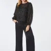 Zibi Shirts & Blouses<Maden Long Sleeve Striped Blouse (Black)