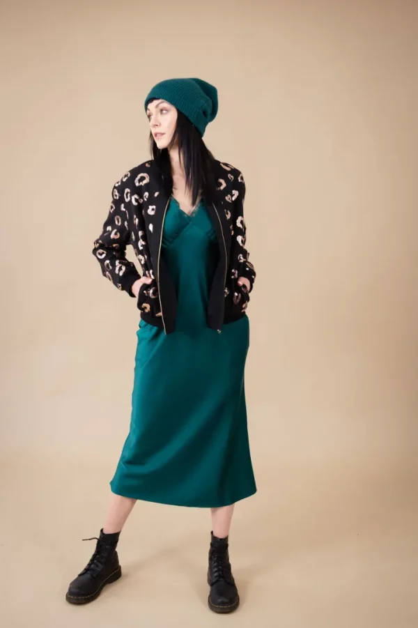 Oh Molly Jackets<Maeve Bomber Jacket (Black)