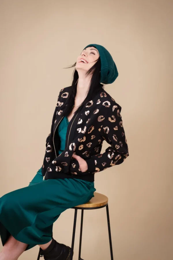 Oh Molly Jackets<Maeve Bomber Jacket (Black)