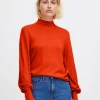 Ichi Jumpers & Cardigans<MAFAH JUMPER (ORANGE)