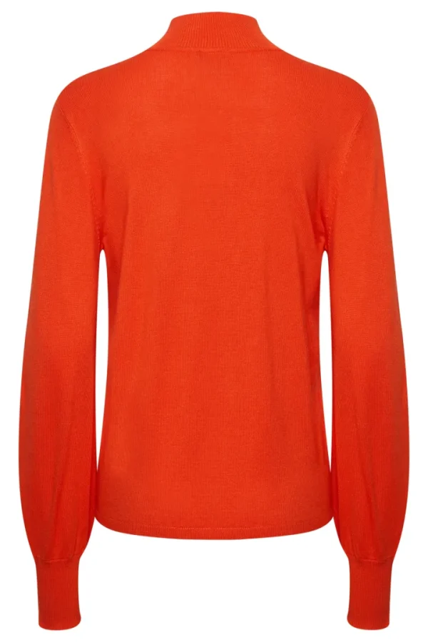 Ichi Jumpers & Cardigans<MAFAH JUMPER (ORANGE)