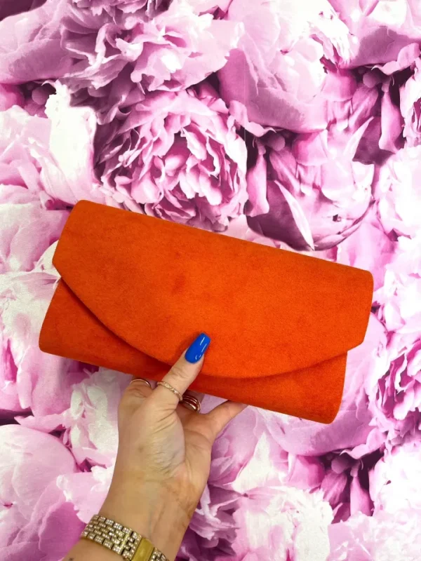 Wsl 8 Bags & Purses<Maggie Suede Clutch (Orange)