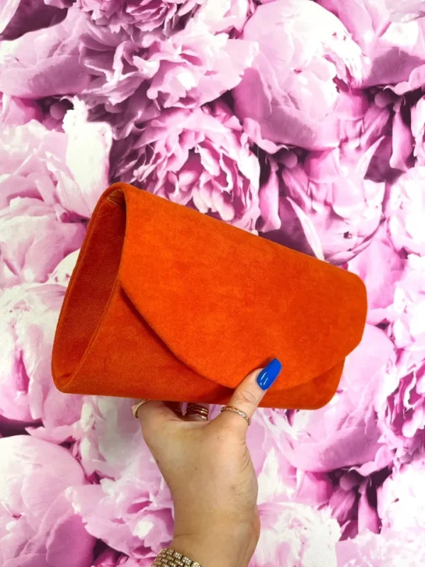 Wsl 8 Bags & Purses<Maggie Suede Clutch (Orange)