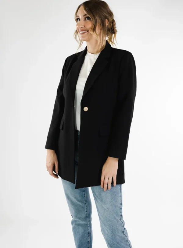 Oh Molly Jackets<Maisie Blazer Coat (Black)
