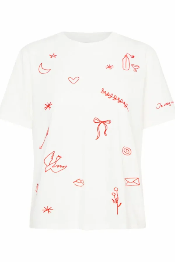 Ichi T-Shirts<Majorie T-Shirt (Cloud Dancer)