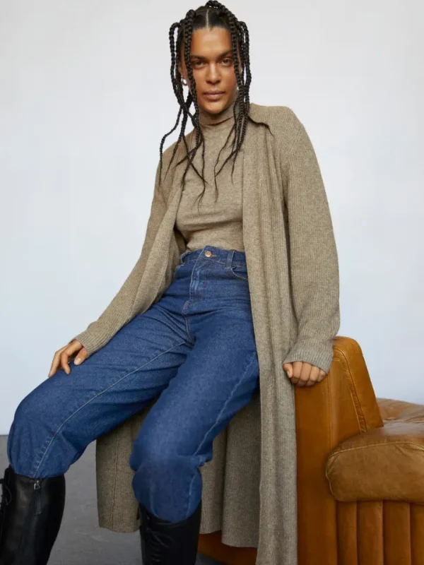 Object Jumpers & Cardigans<Malena Cardigan (Fossil Melange)