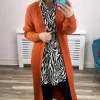 Object Jumpers & Cardigans<Malena Cardigan (Gold Flame/Melange)