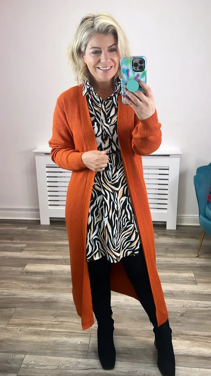malena_cardigan_gold_flam_0.webp Object Jumpers & Cardigans<Malena Cardigan (Gold Flame/Melange)