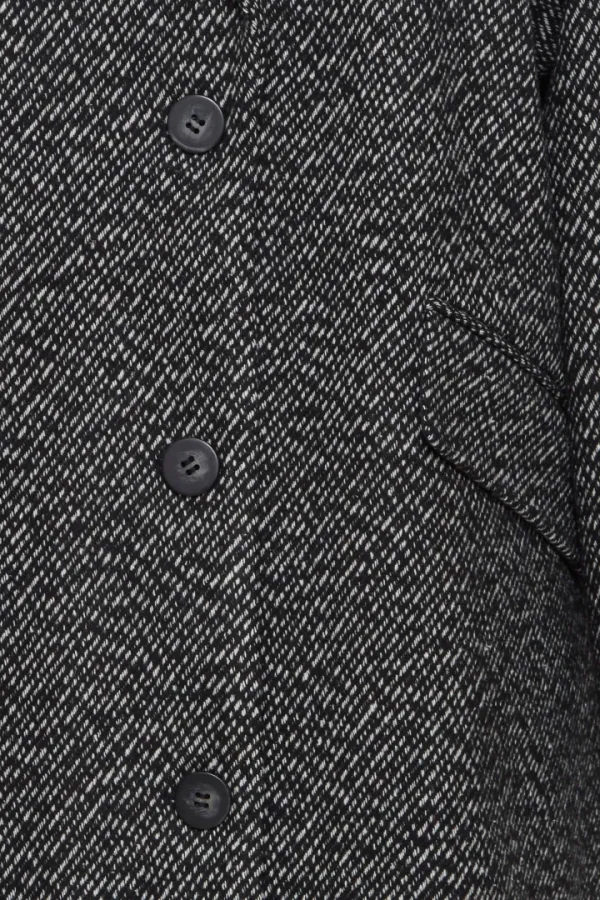 Ichi Jackets | Coats<MALU LONG COAT (BLACK/WHITE)