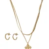 Pieces Jewellery<MANA EARRINGS & NECKLACE SET (GOLD)