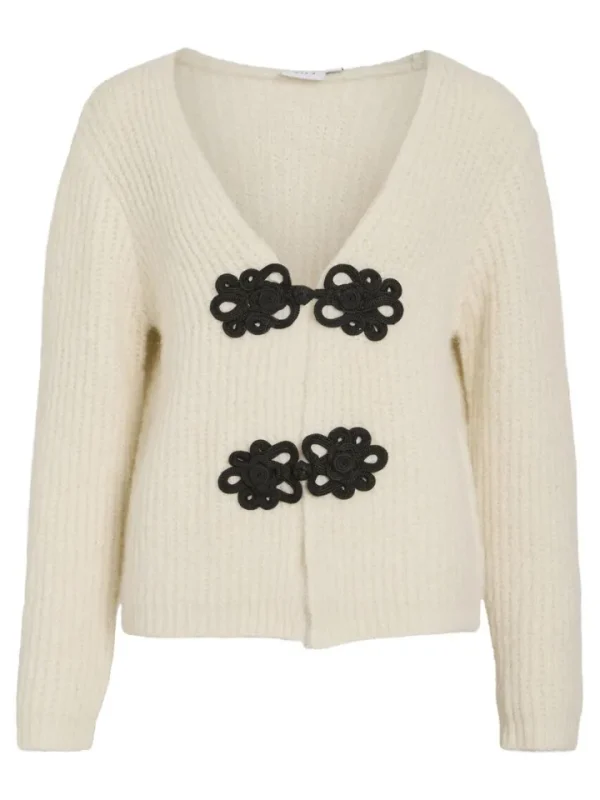 Vila Jumpers & Cardigans<Mandy Cardigan (Birch/Black)