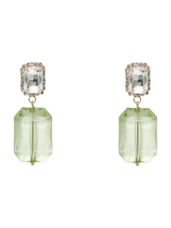 Pieces Jewellery<MANI EARRINGS (GREEN)