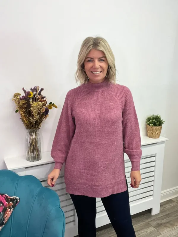 Ichi Jumpers & Cardigans<MARAT JUMPER (HEATHER ROSE)