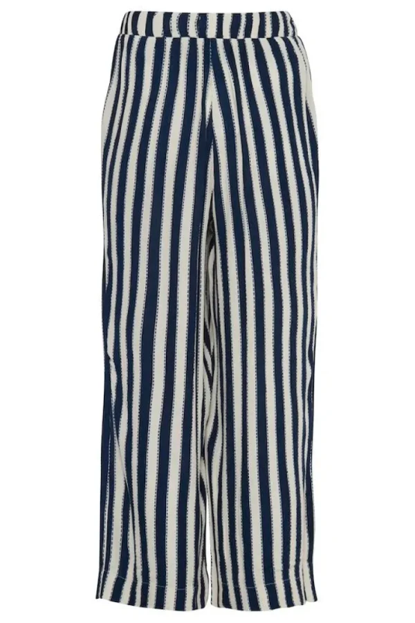 Ichi Pants<Marrakech Wide Leg Pants (Total Eclipse Stripe)