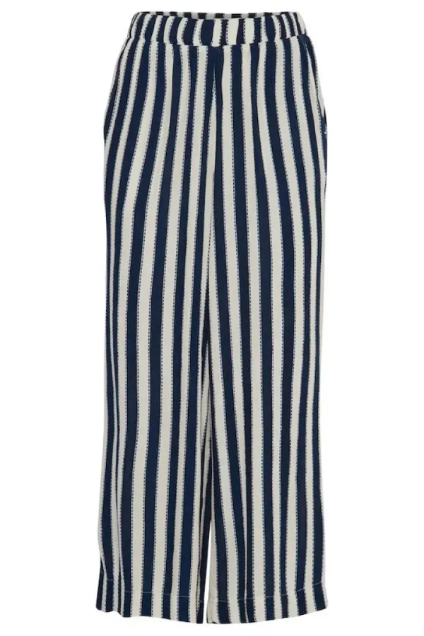 Ichi Pants<Marrakech Wide Leg Pants (Total Eclipse Stripe)