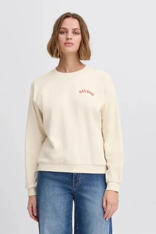 Ichi Hoodies & Sweatshirts | Jumpers & Cardigans<Marrot Sweatshirt (Birch)