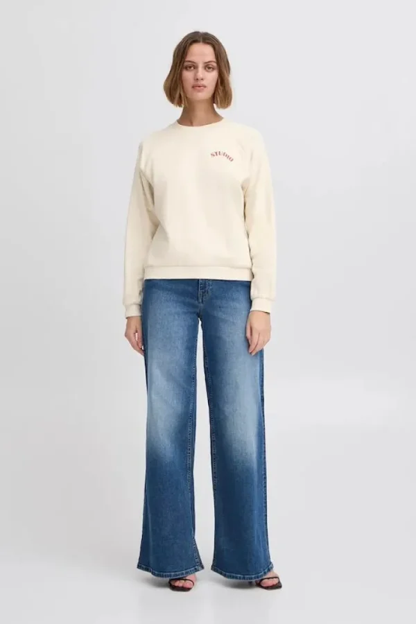 Ichi Hoodies & Sweatshirts | Jumpers & Cardigans<Marrot Sweatshirt (Birch)