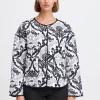 Ichi Jackets | Coats<Maura Jacket (Black Paisley)
