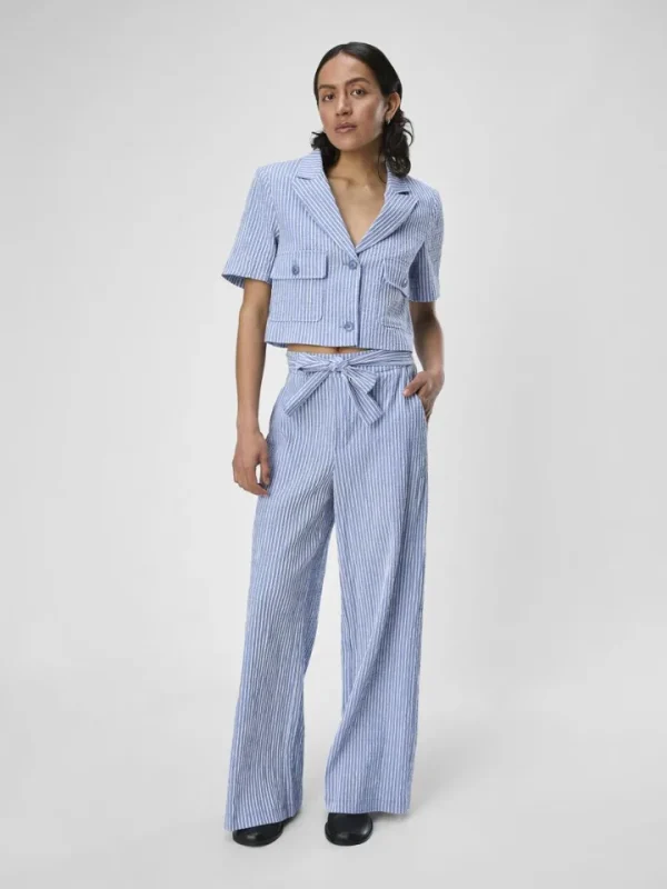 Object Pants<Maya High Waisted Pants (Palace Blue/White)