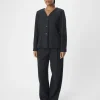 Object Pants<Meghan Barrel Leg Trousers (Dark Melange)