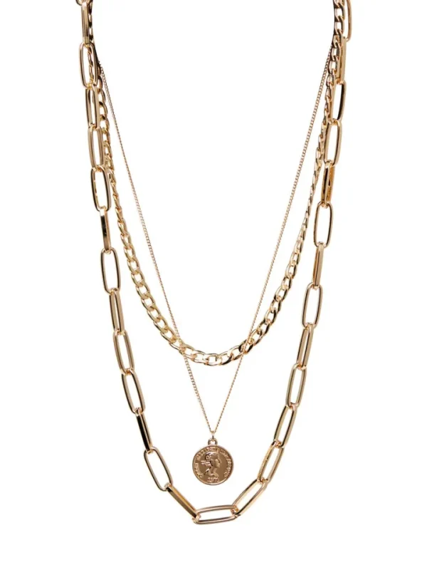 Pieces Jewellery<Mehia Combi Necklace (Gold)