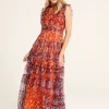 GoaGoa Occasionwear<Mercurio Long Dress (Orange)