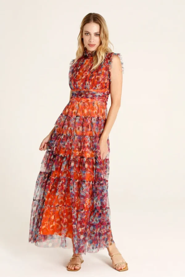 GoaGoa Occasionwear<Mercurio Long Dress (Orange)