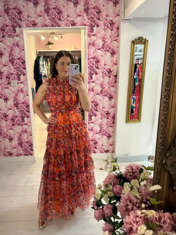 GoaGoa Occasionwear<Mercurio Long Dress (Orange)