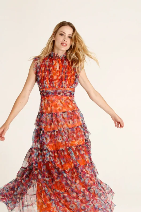 GoaGoa Occasionwear<Mercurio Long Dress (Orange)