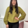 Ichi Jumpers & Cardigans<Miah Jumper (Green Moss)
