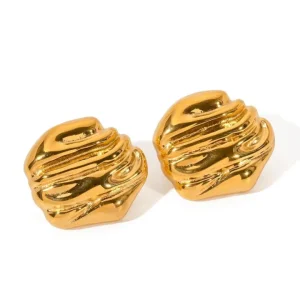 Folie A Trois Jewellery<Midnight River Earrings (Gold)