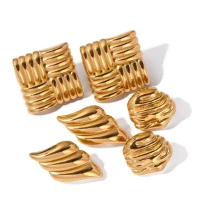 Folie A Trois Jewellery<Midnight River Earrings (Gold)
