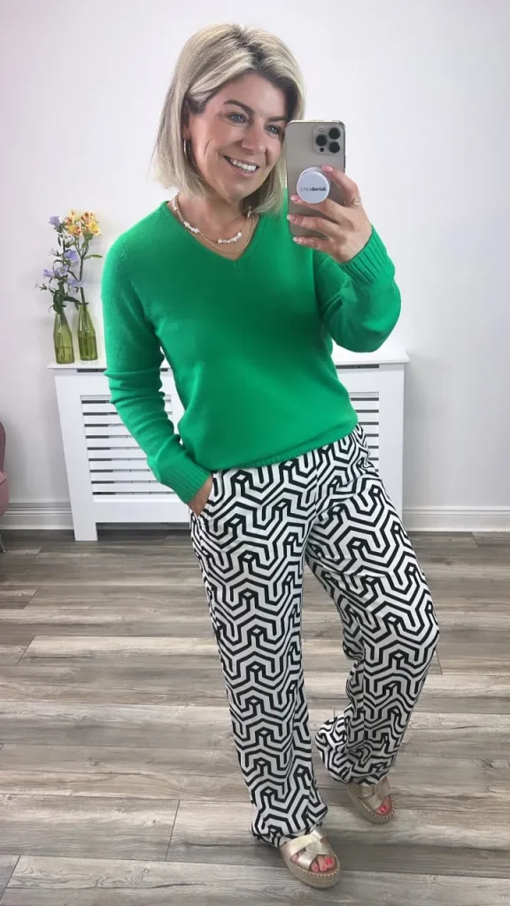 Vila Jumpers & Cardigans<MIELA V-NECK JUMPER (GREEN)