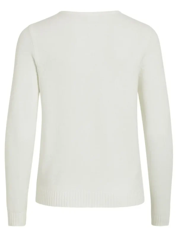 Vila Jumpers & Cardigans<MIELA V-NECK JUMPER (WHITE)